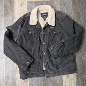 Patagonia Men's Large Pile Lined Trucker Corduroy Jacket